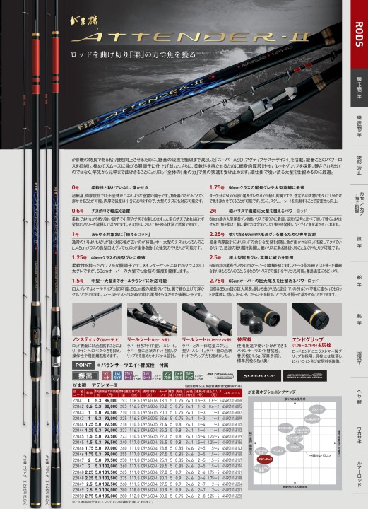 がまかつwebカタログ 竿